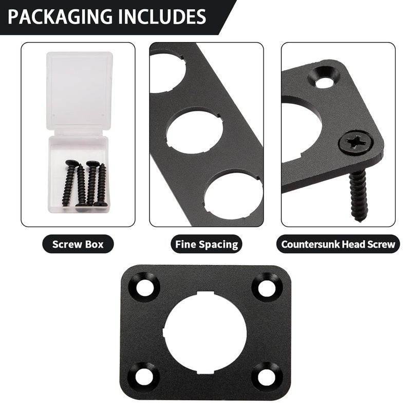 SDAQGE Switch Panel, Round 12 Volt Marine Switch Panel Aluminum Waterproof Rocker Switch Panel for Car Truck Marine Boat Rv Vehicle (1 Way) - Image 3
